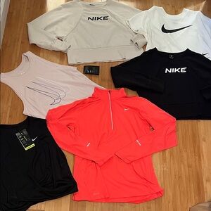 Nike lot Apparel Collection - Red, Black, White, Cream